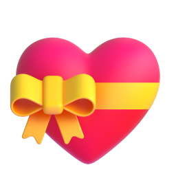 Heart with ribbon